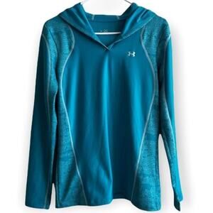 Under Armour Blue Long Sleeve Hoodie Relaxed Fit